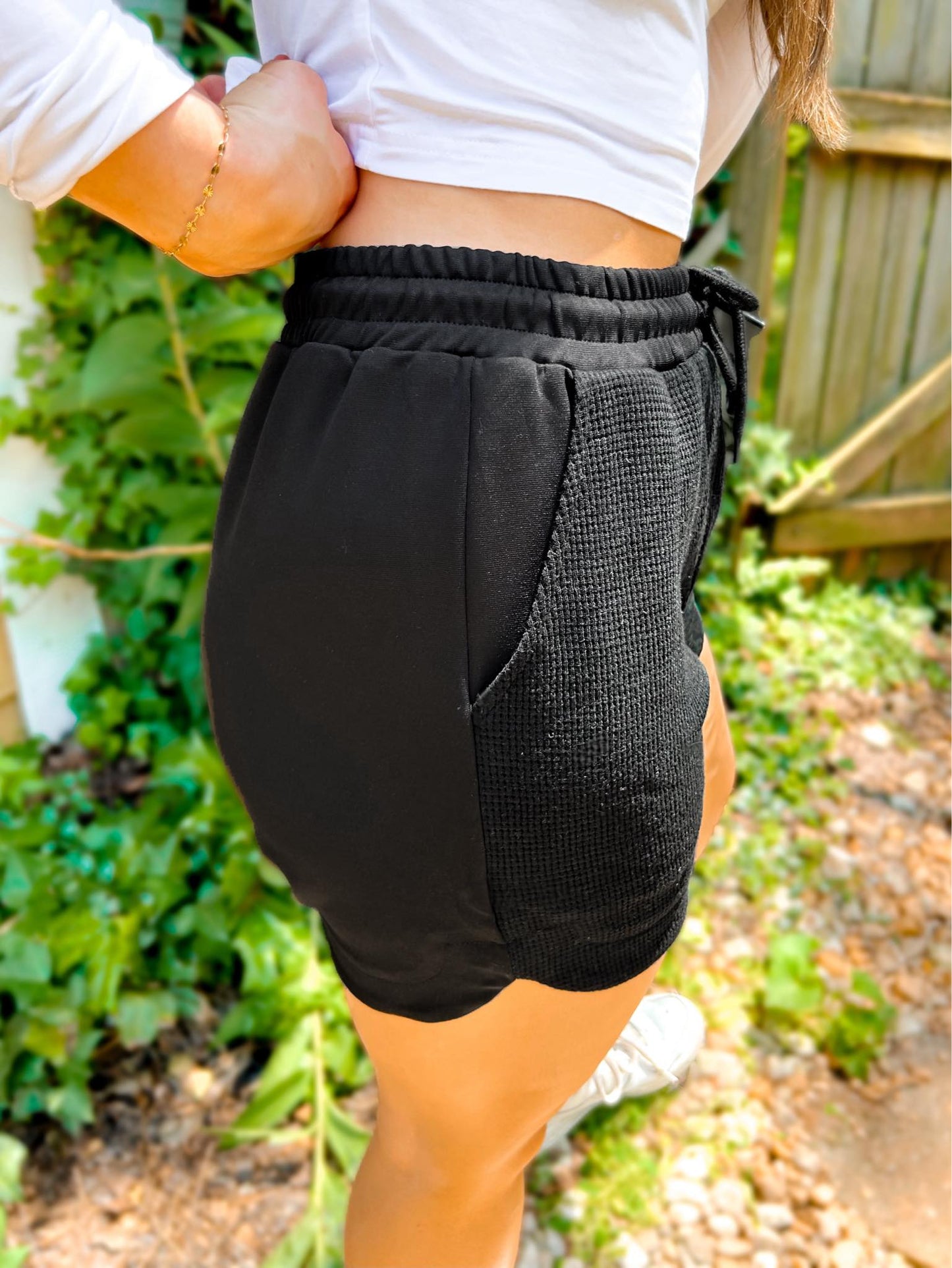 PREORDER: Tia Two Tone Waffle Shorts in Two Colors