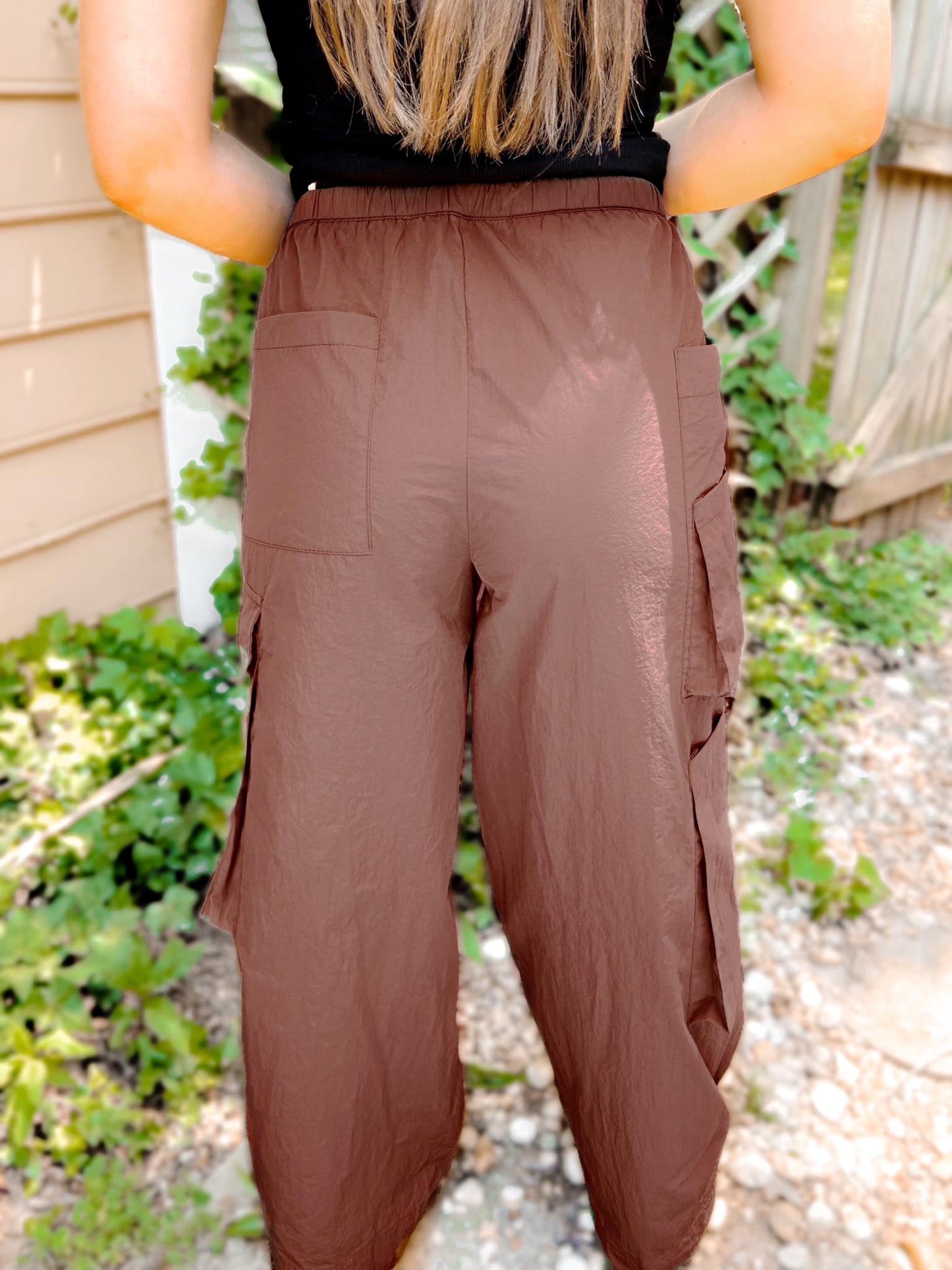 PREORDER: Archer Asymmetrical Pocket Wide Leg Cargo Pants in Two Colors