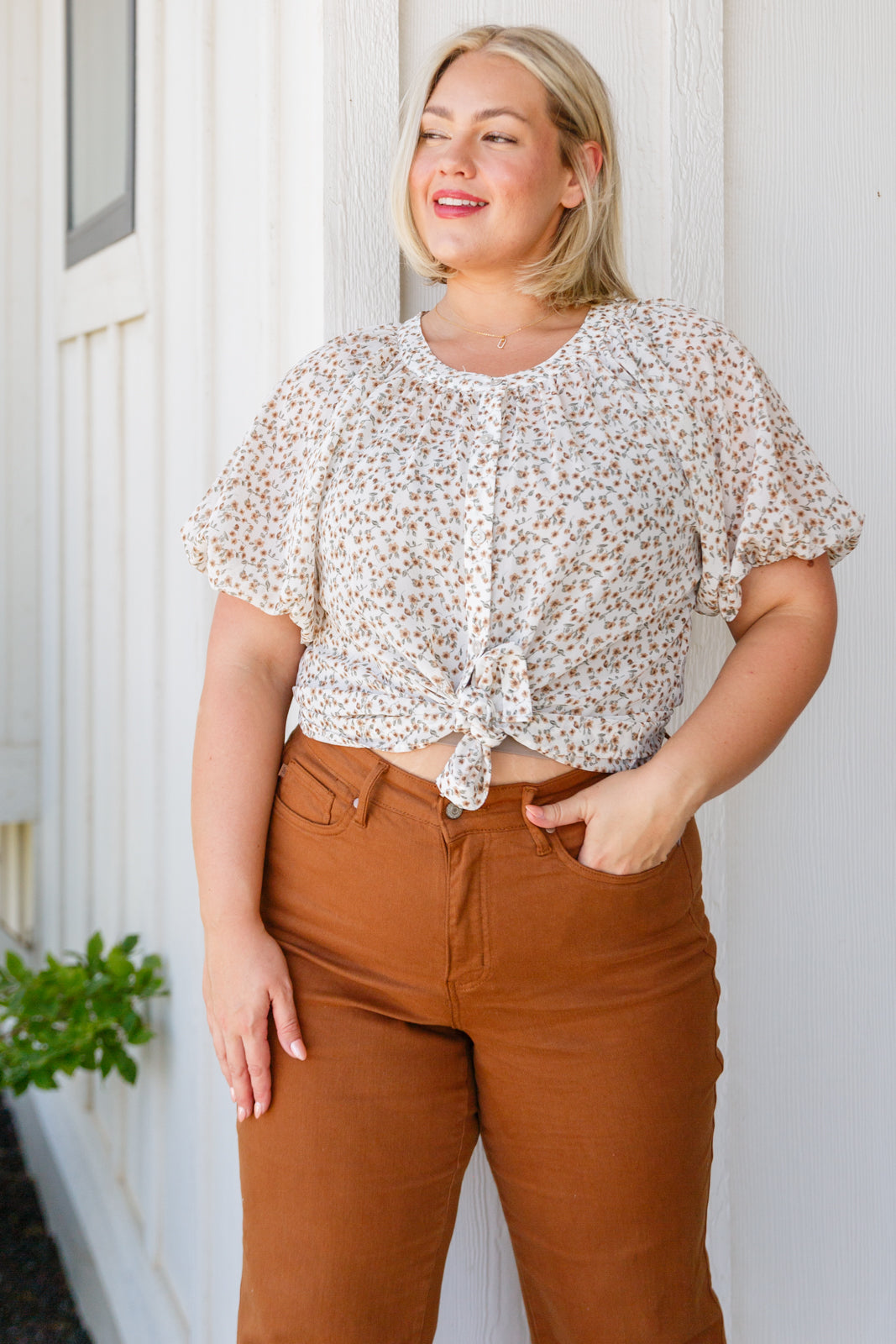 Fancy Me Floral Button Down