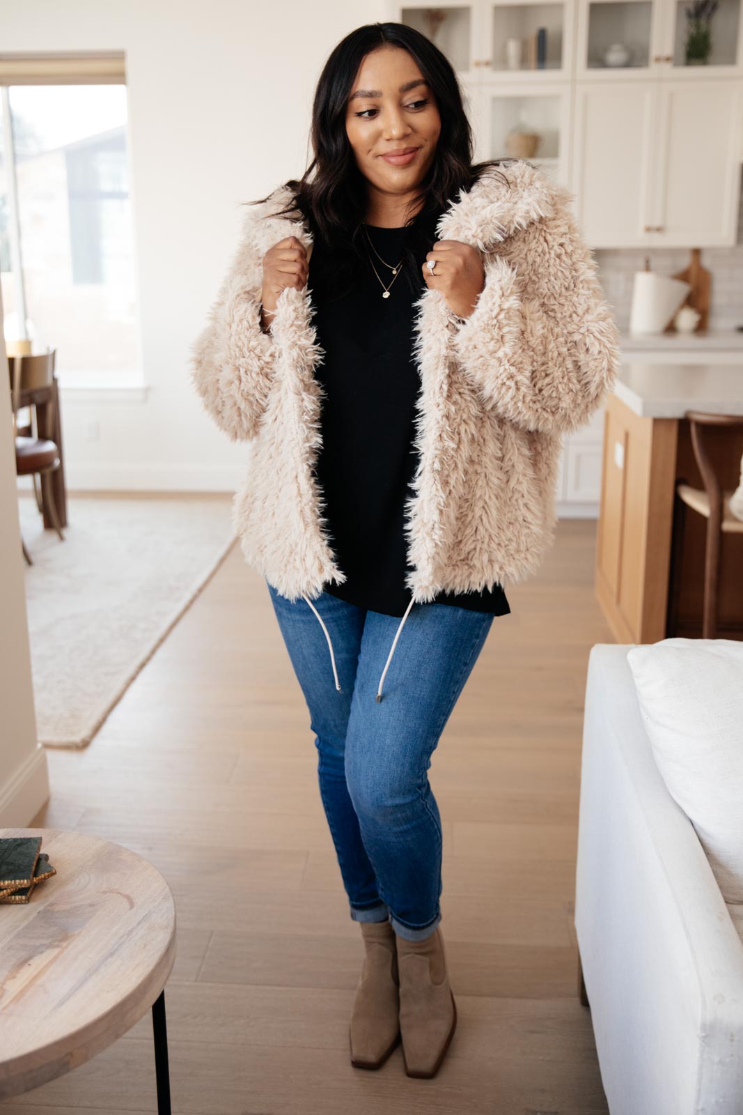 Annika Plush Faux Fur Jacket