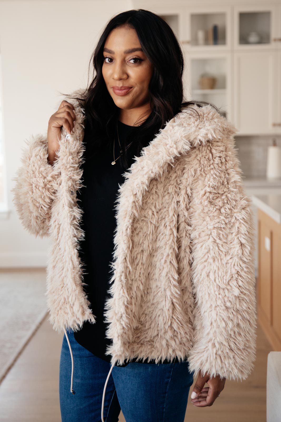 Annika Plush Faux Fur Jacket