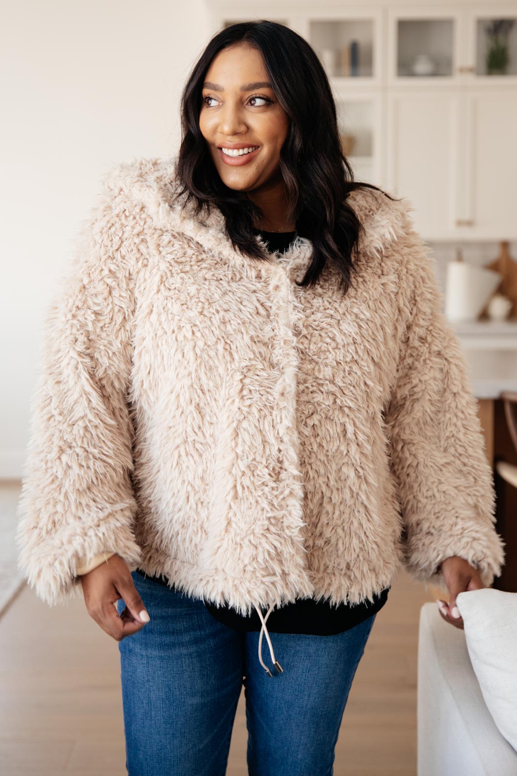 Annika Plush Faux Fur Jacket