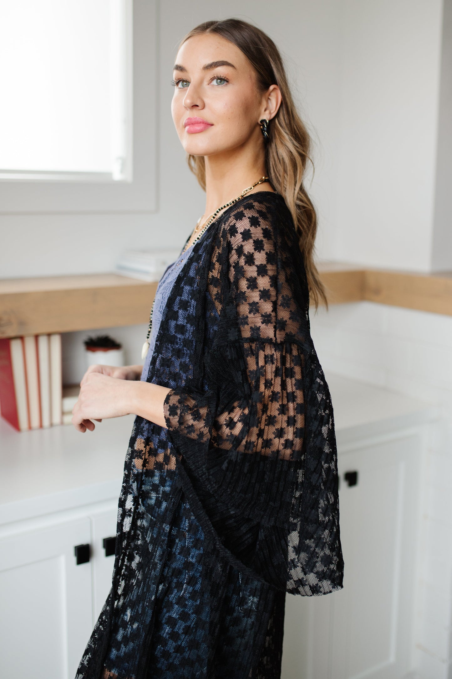 Beachside Babe Kimono in Black