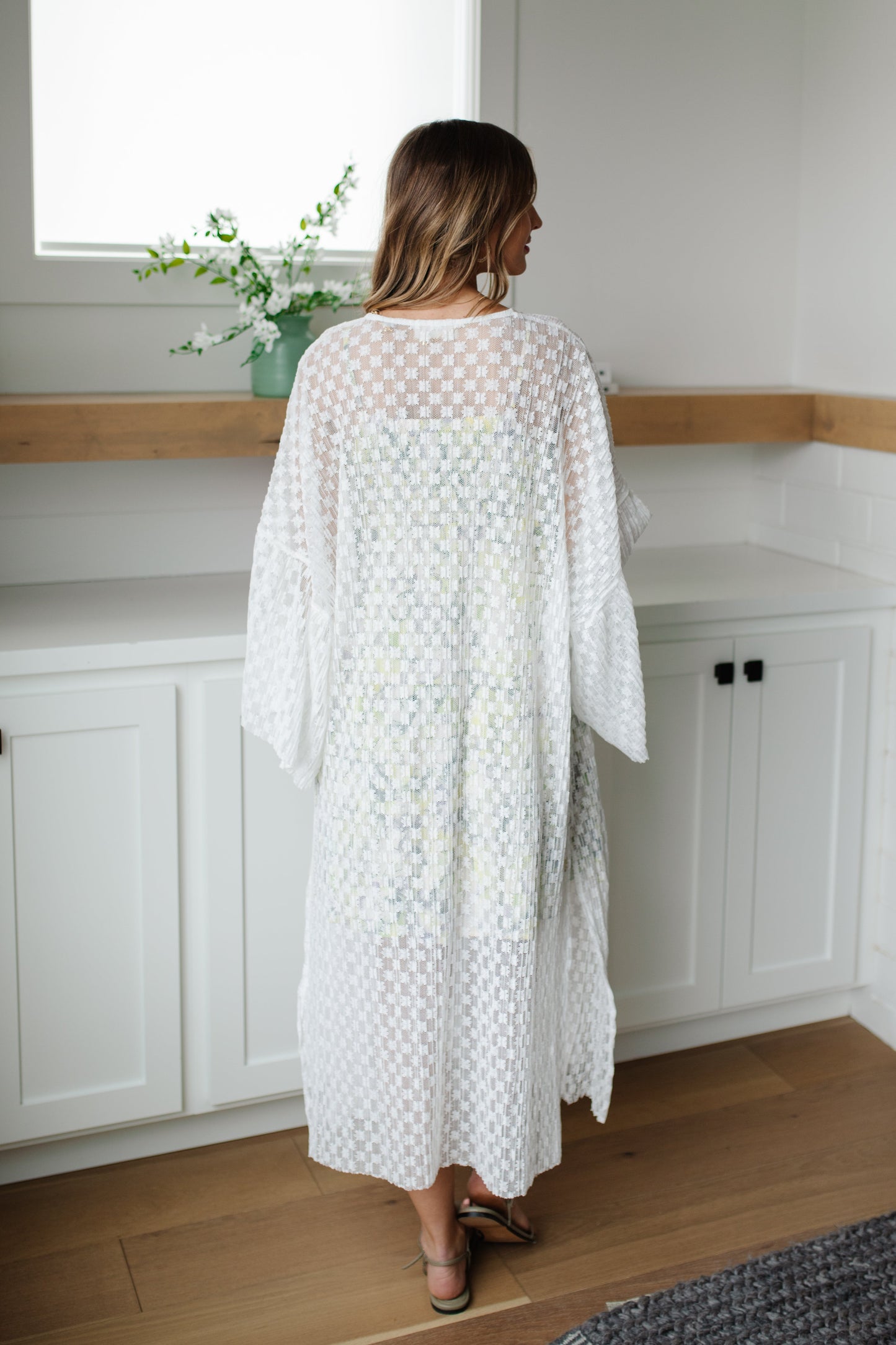 Beachside Babe Kimono In Ivory