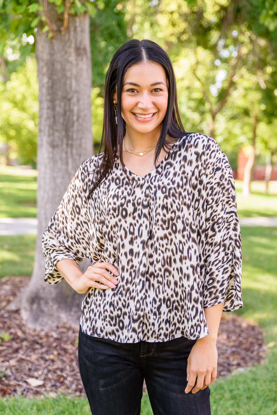 Felicity Animal Print Blouse