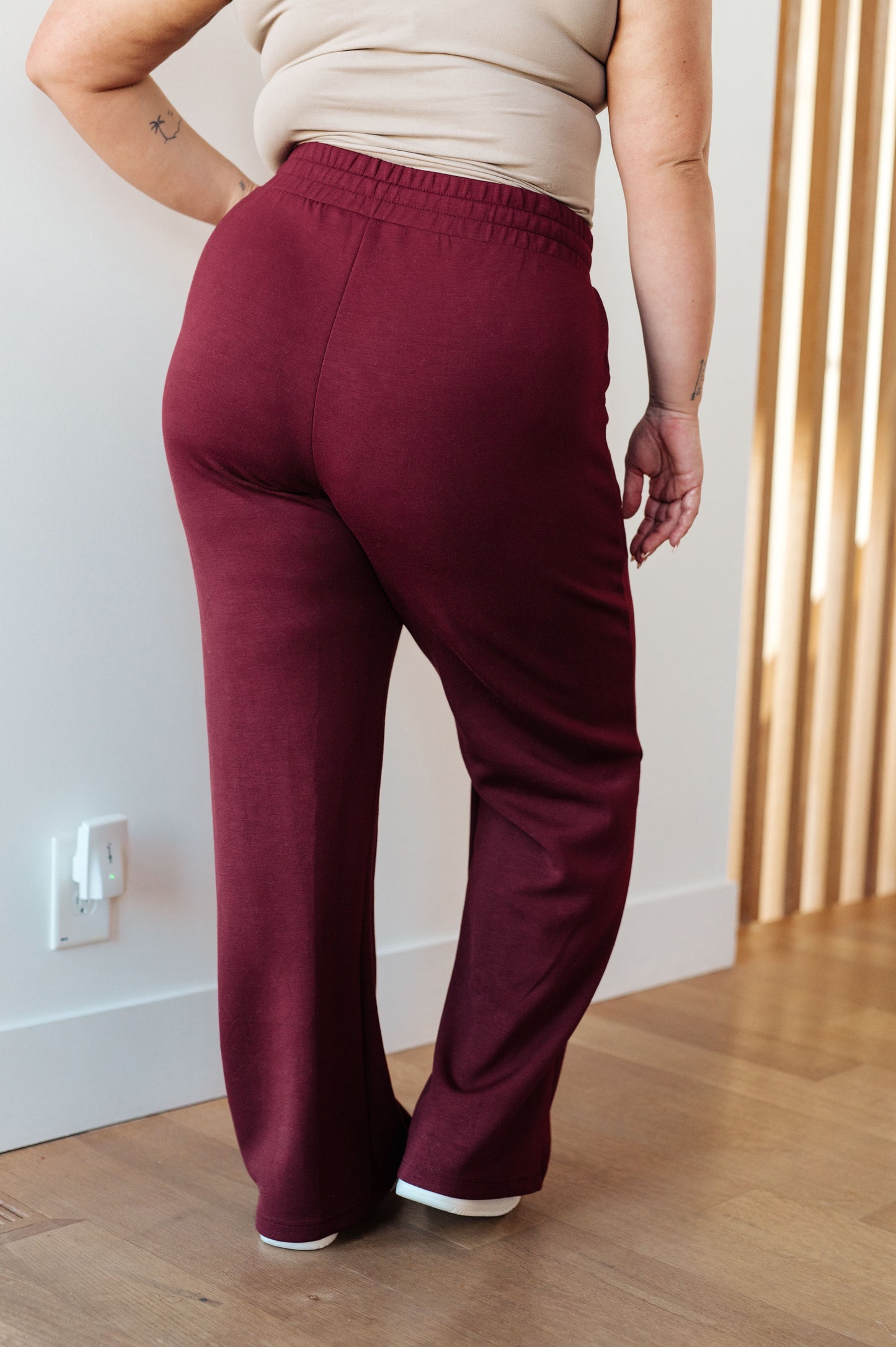 Handle That Straight Leg Pants in Wine