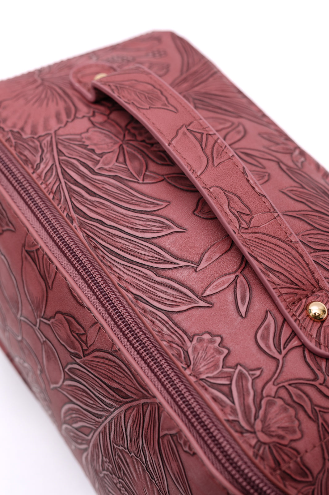 Life In Luxury Large Capacity Cosmetic Bag in Merlot