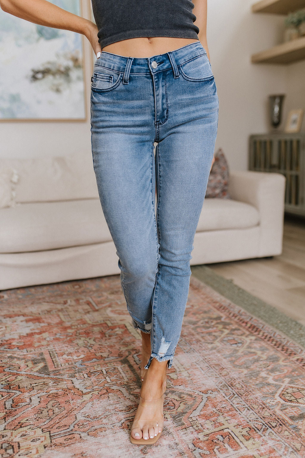 Mariah Mid Rise Cool Relaxed Jeans