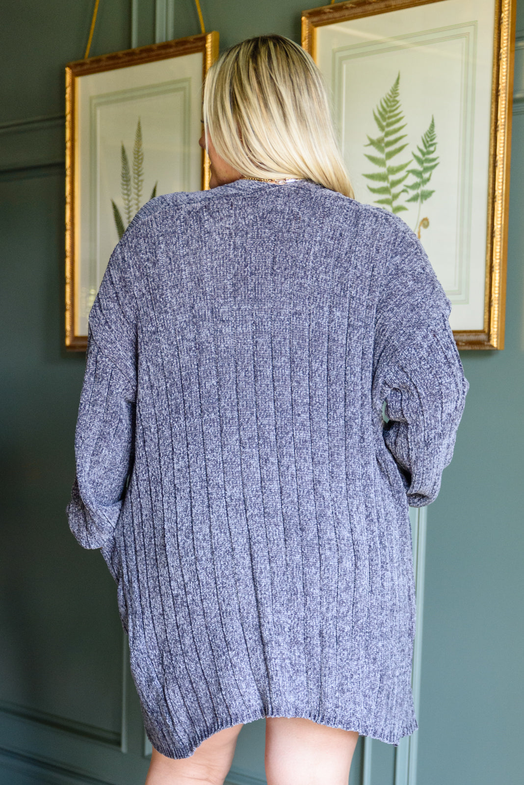 Mountain Mornings Cardigan In Charcoal