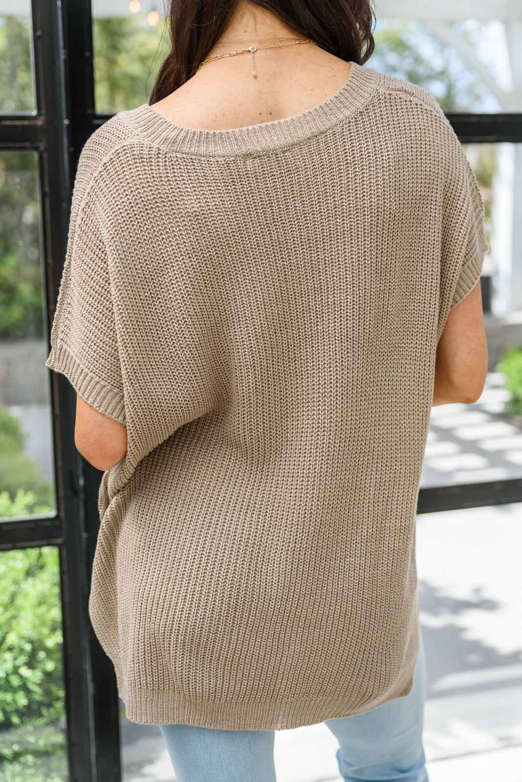 Pure Bliss Knit Top In Taupe