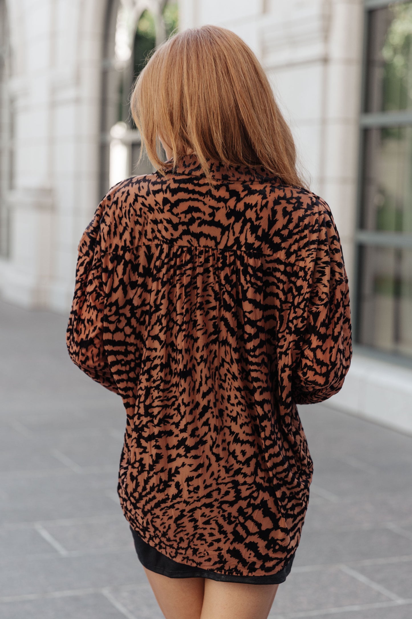 So Fierce Animal Print Blouse