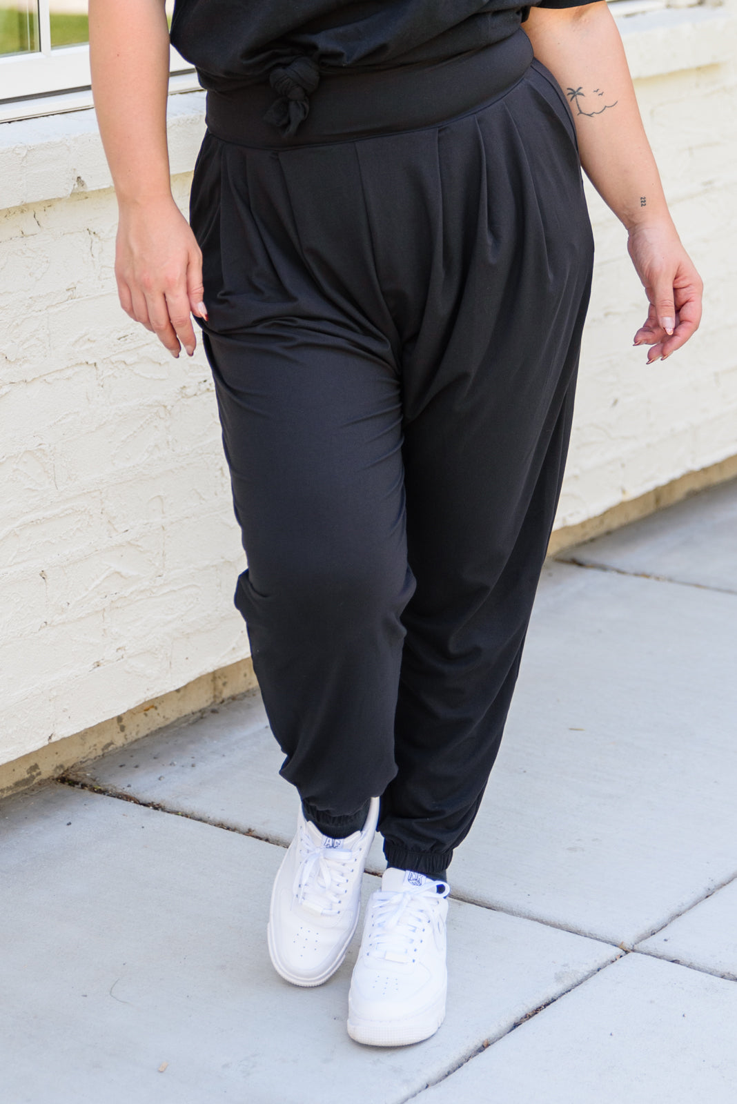 The Motive Slouch Joggers In Black